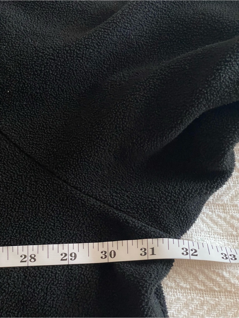 Black Full-Zip Fleece Jacket with pockets, Plus Size 4X - Picture 4 of 6